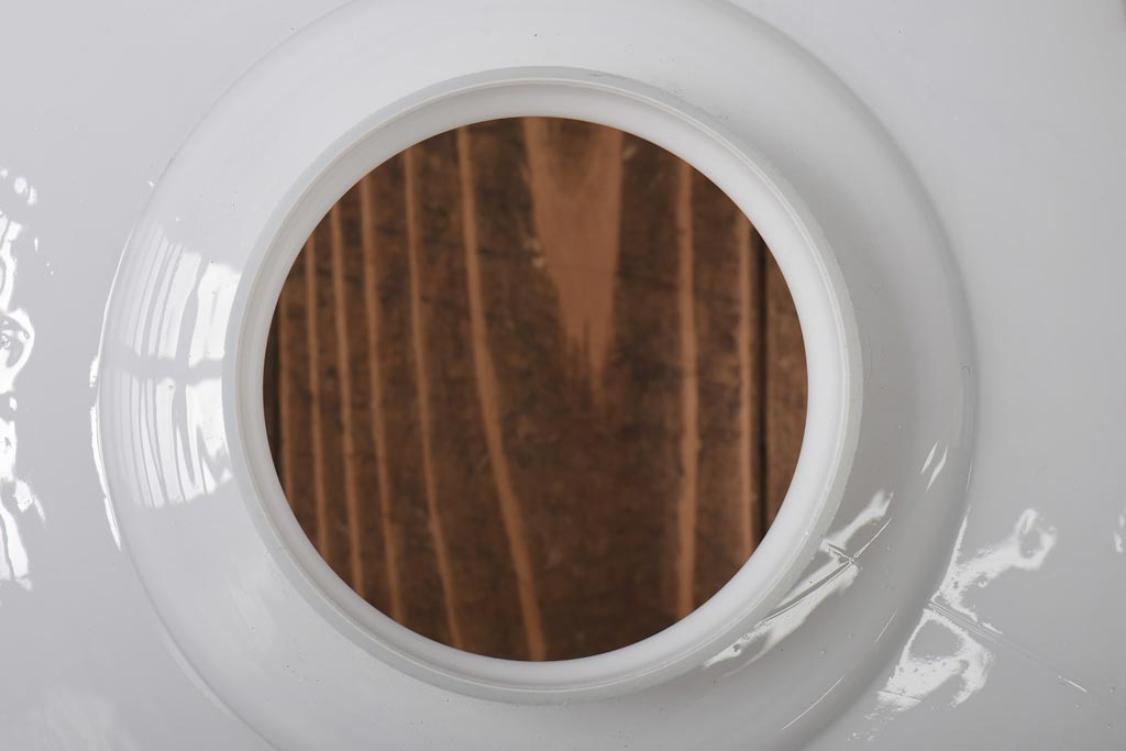 レトロ照明　昭和レトロ　プレスガラスがおしゃれなペンダントライト(吊り下げ照明、天井照明)(R-038978)