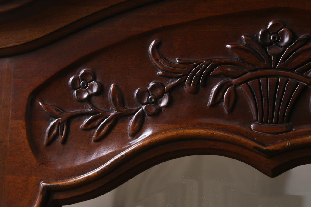 中古　アメリカ製　センチュリー社(CENTURY)　気品あふれる佇まいのミラー(鏡 姿見)(R-038979)