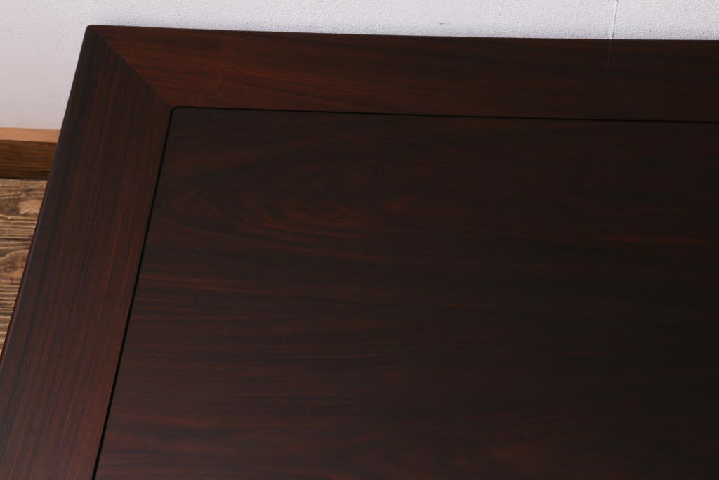 ヴィンテージ家具　唐木指物　紫檀(シタン)材　漆塗り　落ち着いた和の空間を演出する座卓(ローテーブル、ビンテージ)(R-039011)