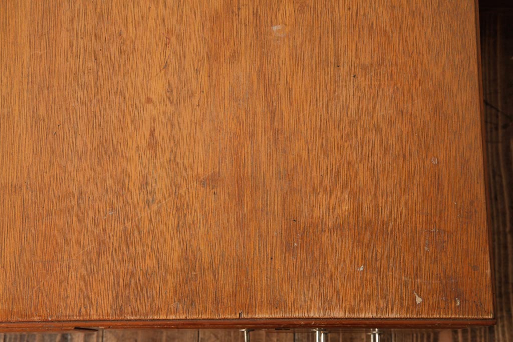 アンティーク家具　昭和中期　レトロな佇まいが可愛らしい片袖デスク(座机、在宅ワーク、在宅用文机)(R-039033)