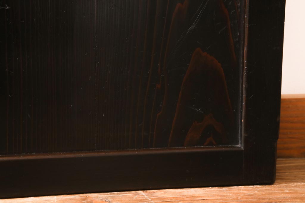 アンティーク建具　和製アンティーク　明治大正期　古民家風スタイルに!趣あふれる障子帯戸4枚セット(引き戸、建具)(R-039036)