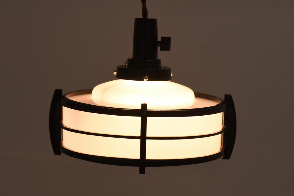 レトロ照明 木製飾りがおしゃれな昭和レトロの天井照明(ペンダントライト)(R-039095) | ラフジュ工房