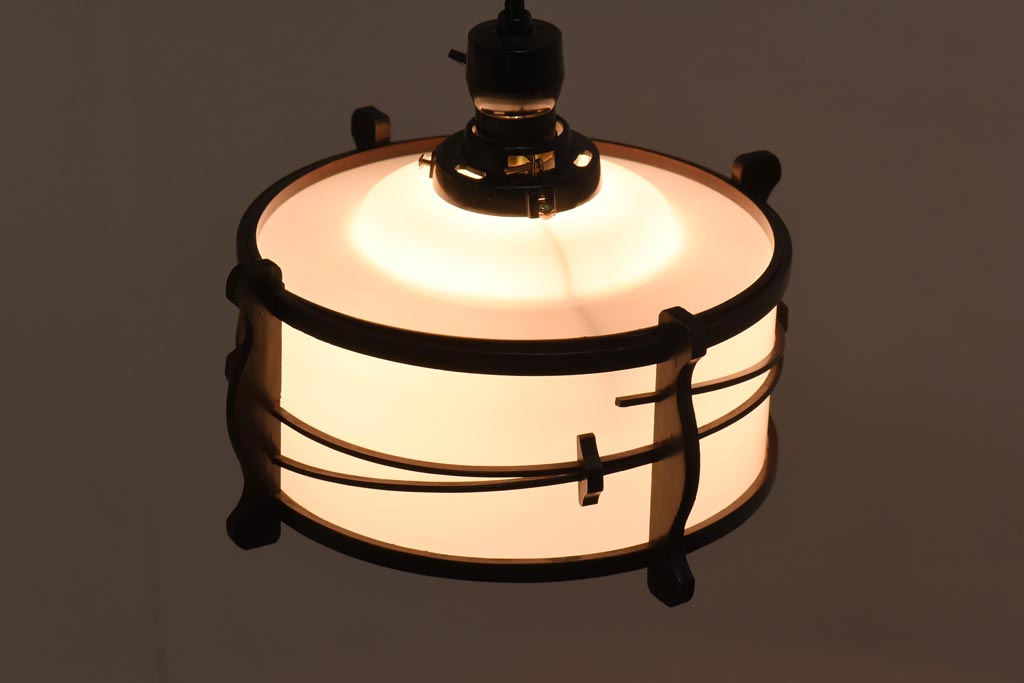 レトロ照明　和の趣きを感じるペンダントライト(天井照明、電笠、吊り下げ照明)(R-039167)