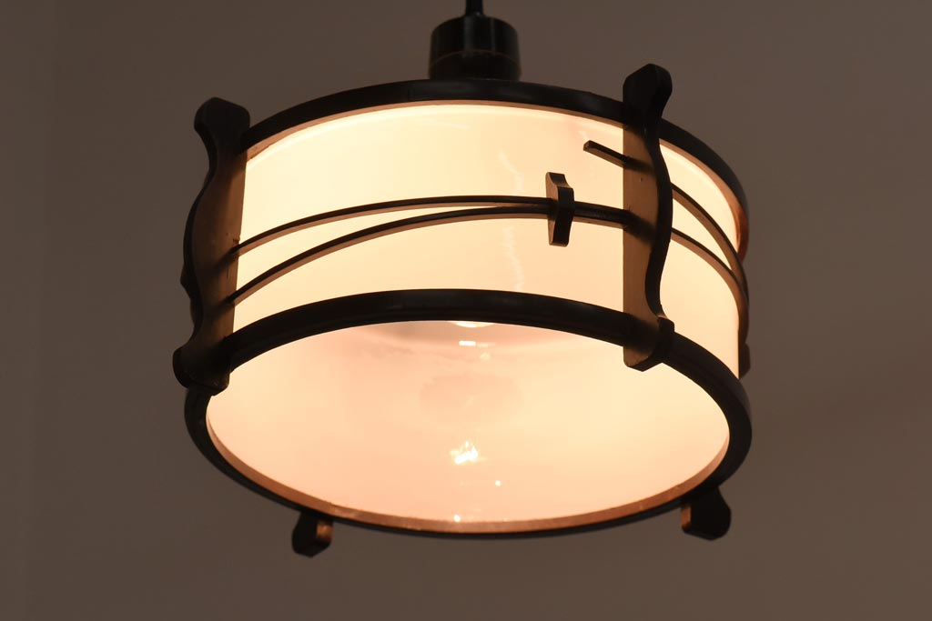 レトロ照明　和の趣きを感じるペンダントライト(天井照明、電笠、吊り下げ照明)(R-039167)