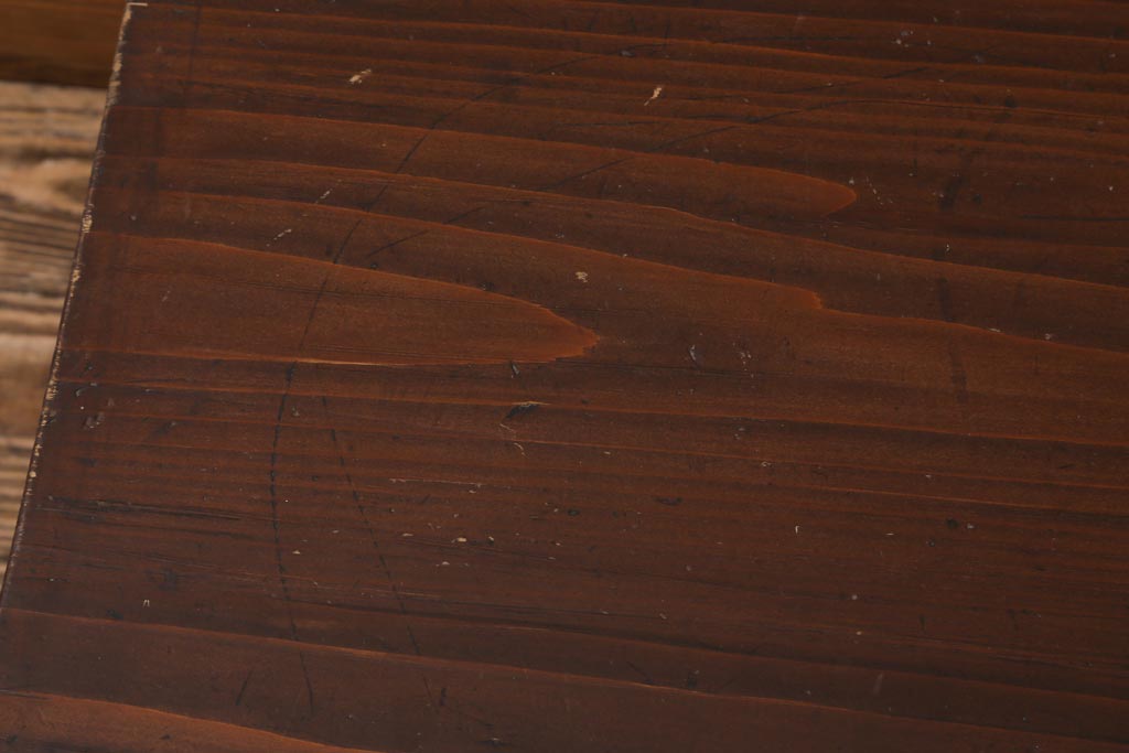 アンティーク家具　和製アンティーク　ヒノキ材　明治大正期に作られたレトロな座卓(ローテーブル)(R-039201)