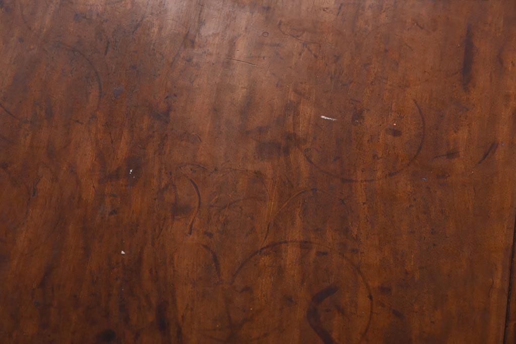 アンティーク家具　和製アンティーク　昭和初期　味わい深い和の空間を演出する角ちゃぶ台(折りたたみテーブル、座卓、ローテーブル)(R-039212)