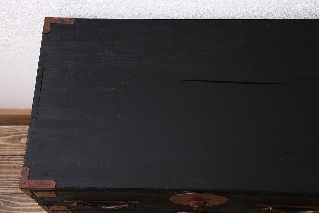 アンティーク家具　明治大正期　ペイント　和モダンな雰囲気作りにおすすめの小箪笥(時代箪笥、引き出し)(R-039228)