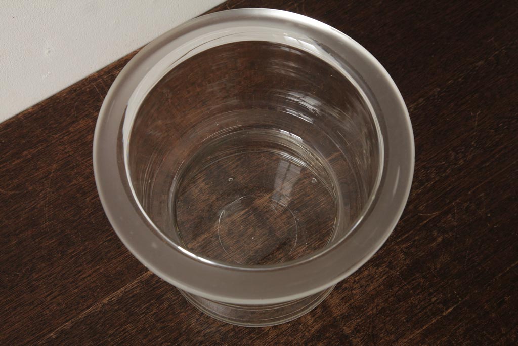 アンティーク雑貨　昭和レトロ　和製アンティーク　個性的な空間作りにおすすめのデシケーター(乾燥ビン・ガラス瓶)(R-039279)