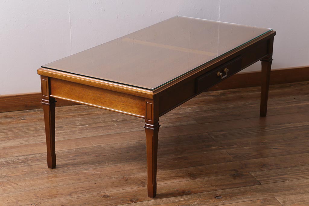 中古　maruni(マルニ)　地中海ロイヤルシリーズ　センターテーブル(ローテーブル、リビングテーブル)(定価約12万円)(R-039331)