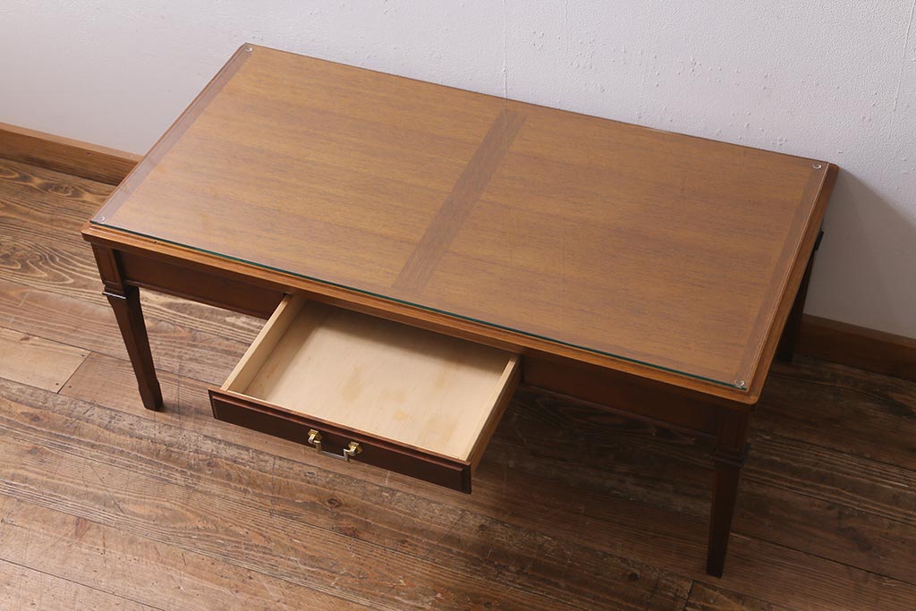中古　maruni(マルニ)　地中海ロイヤルシリーズ　センターテーブル(ローテーブル、リビングテーブル)(定価約12万円)(R-039331)