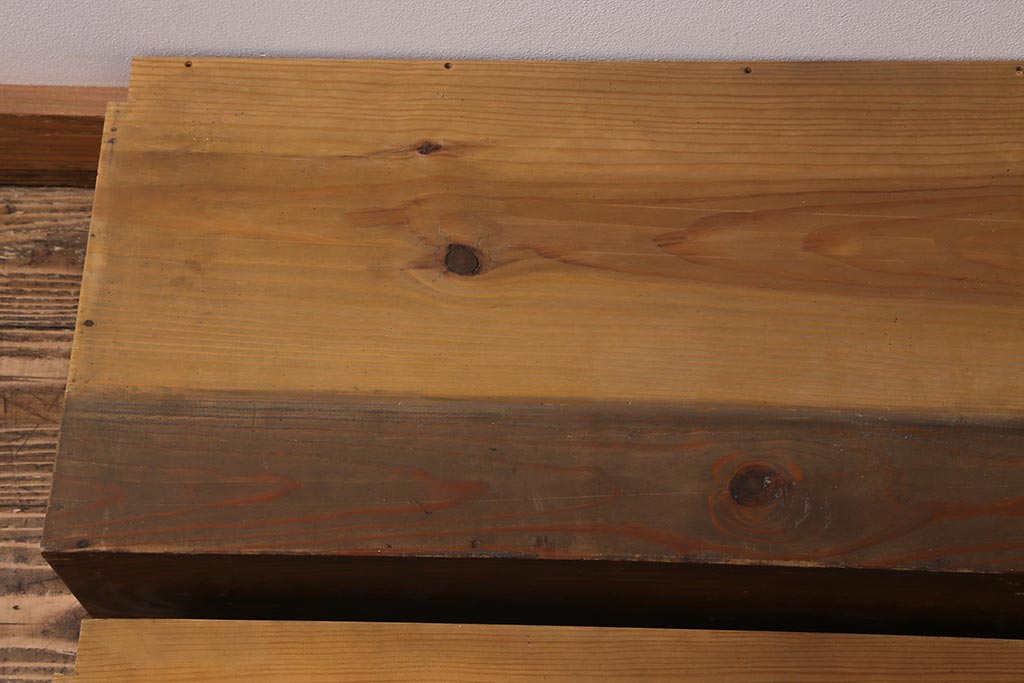アンティーク雑貨 和製アンティーク 重ねて階段式になる木製ディスプレイ棚3個セット(飾り棚、花台)(R-039335) | ラフジュ工房
