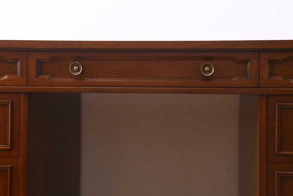 中古美品　DREXEL HERITAGE JAPAN(ドレクセルヘリテイジ・ジャパン)　Triune(トライユン)　デスク(机、在宅ワーク、在宅用)(定価約75万円)(R-039403)