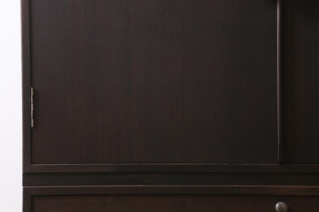 中古　伝統工芸品　上品な和の趣漂う加茂総桐箪笥(総桐たんす、和箪笥、衣装タンス)(定価約120万円)(R-039417)