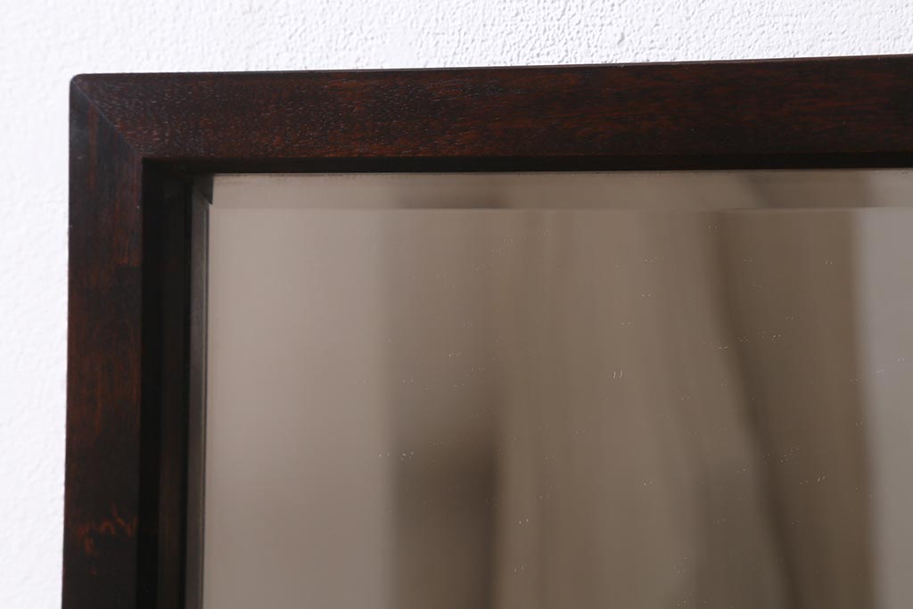 アンティーク家具　中古　松本民芸家具　M型一面鏡I　直線的なデザインが美しいドレッサー(鏡台)(定価約19万円)(R-039436)