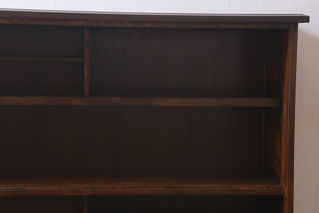 中古　九州民芸家具　シックでモダンなデザインのサイドボード(収納棚、食器棚、茶棚)(R-039497)