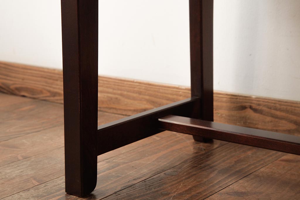中古　北海道民芸家具　HM620　滑らかな木肌が上品なラダーバックチェア(椅子、ダイニングチェア)(R-039519)