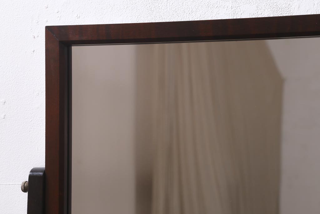 中古　松本民芸家具　#309型一面鏡　シックなデザインのドレッサー(鏡台)(定価約32万円)(R-039553)
