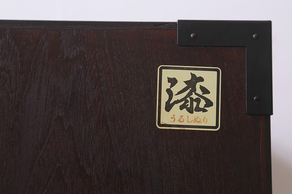 中古　欅産業　仙台箪笥　KC-3M　ケヤキ・桐材　職人技が光る牡丹金具の三.五尺箪笥(衣装箪笥、引き出し)(R-039682)