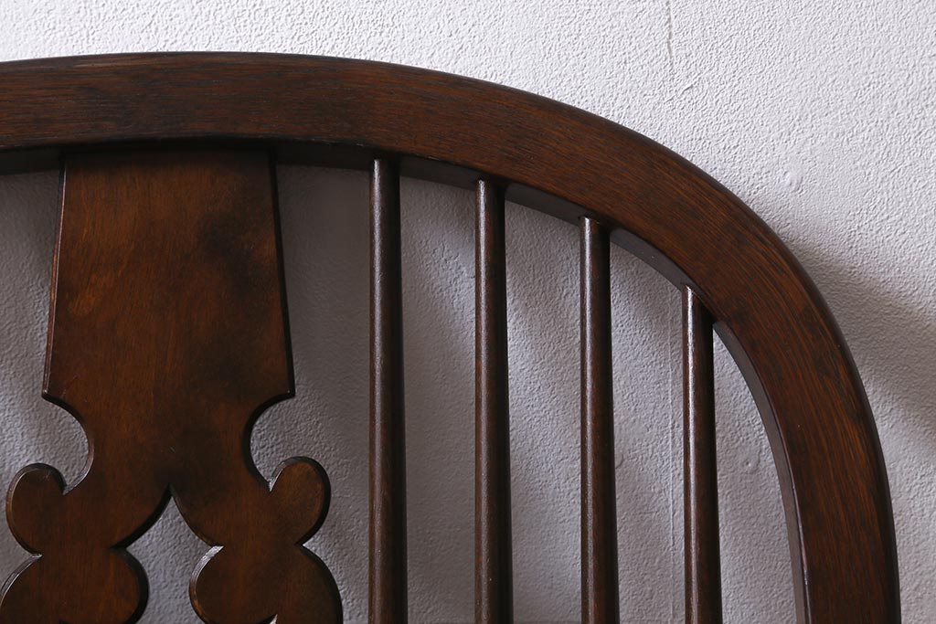 中古　松本民芸家具　#44A型　ウィンザーチェア(アームチェア、椅子、ウインザーチェア)(定価約18万円)(R-039688)