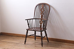 中古　松本民芸家具　#44A型　ウィンザーチェア(アームチェア、椅子、ウインザーチェア)(定価約18万円)(R-039689)
