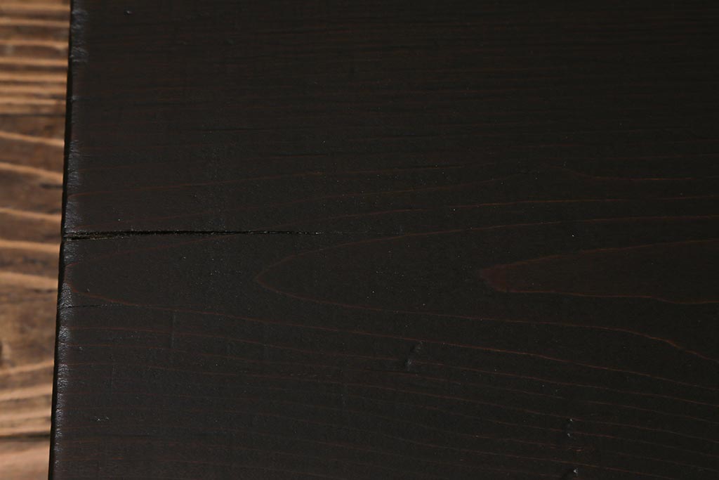 アンティーク家具　明治大正期　朴の木一枚板　使い込まれた木の風合いが趣ある裁ち板(作業台、飾り台、陳列台)(R-039696)