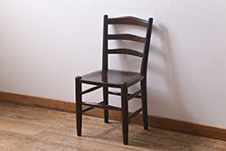 中古　松本民芸家具　シックな空間におすすめのラダーバックチェア(ダイニングチェア、椅子)(R-039803)
