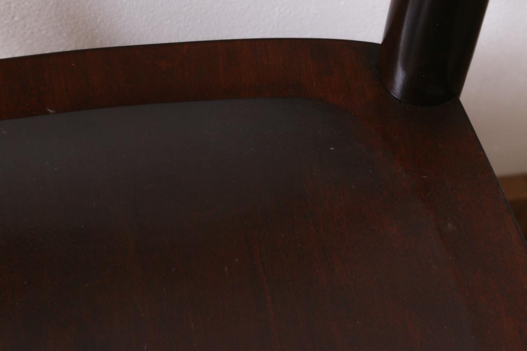 中古　松本民芸家具　シックな空間におすすめのラダーバックチェア(ダイニングチェア、椅子)(R-039806)