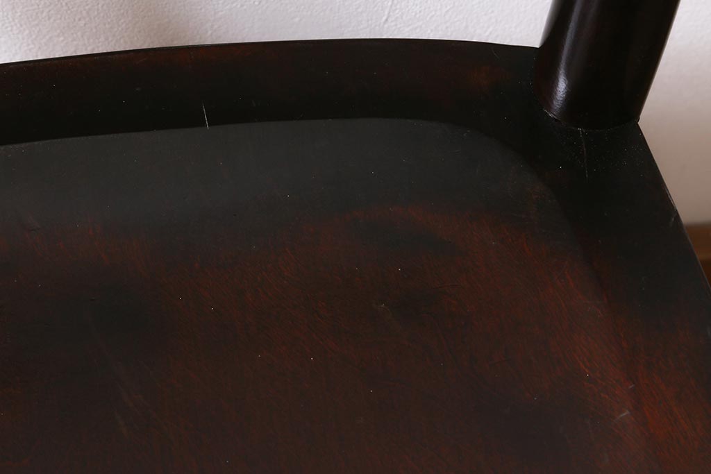 中古　松本民芸家具　シックな空間におすすめのラダーバックチェア(ダイニングチェア、椅子)(R-039807)