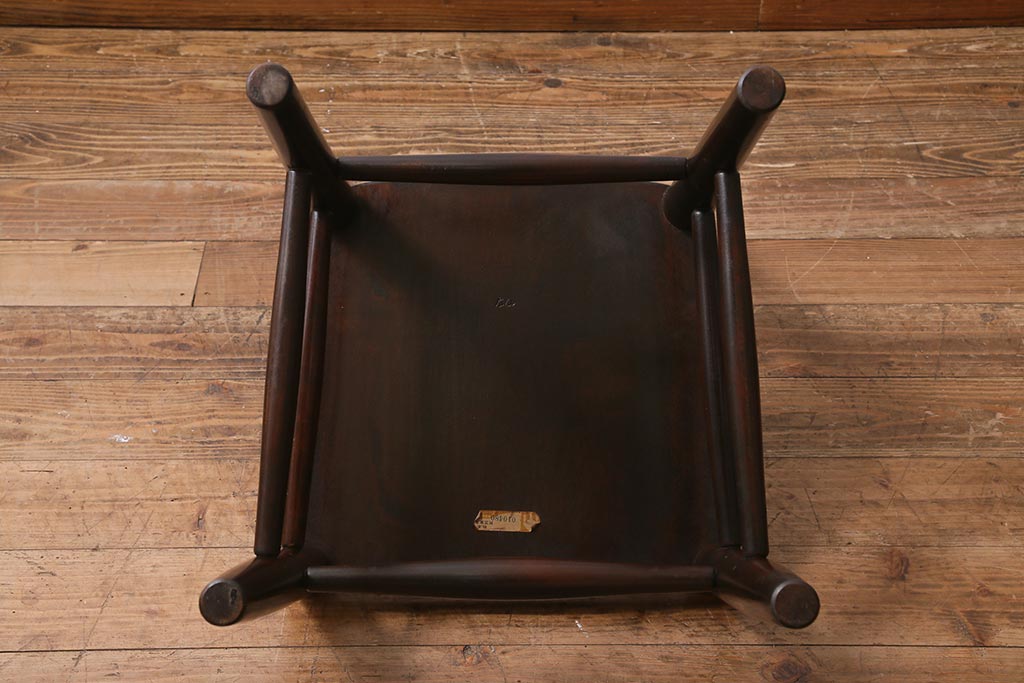中古　松本民芸家具　シックな空間におすすめのラダーバックチェア(ダイニングチェア、椅子)(R-039808)