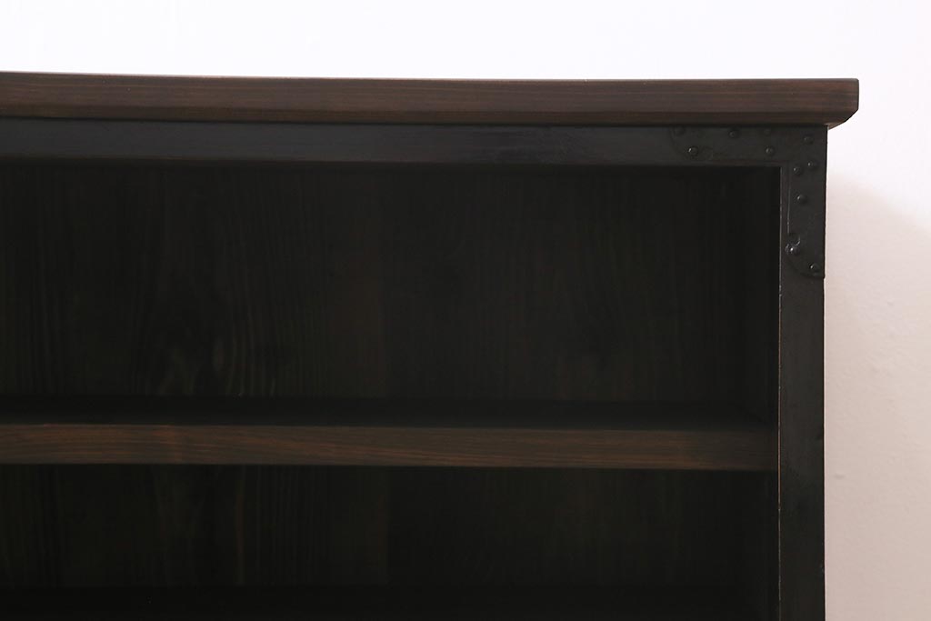リメイク家具　和製アンティーク　大正期　天板・脚付きリメイク!　渋い雰囲気漂うテレビ台(収納棚、戸棚、リビングボード)(R-039812)