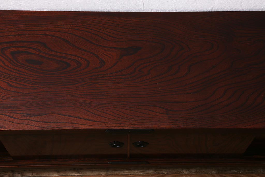 中古　リメイク家具　岩谷堂箪笥　高級感あふれる和の雰囲気を演出するローボード(収納棚、戸棚、テレビボード)(R-039817)