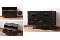 中古　DREXEL HERITAGE(ドレクセルヘリテイジ)　Grand Villa(グランドヴィラ)　Bar Wall Unit キャビネット(収納棚)(定価約69万円)(2)