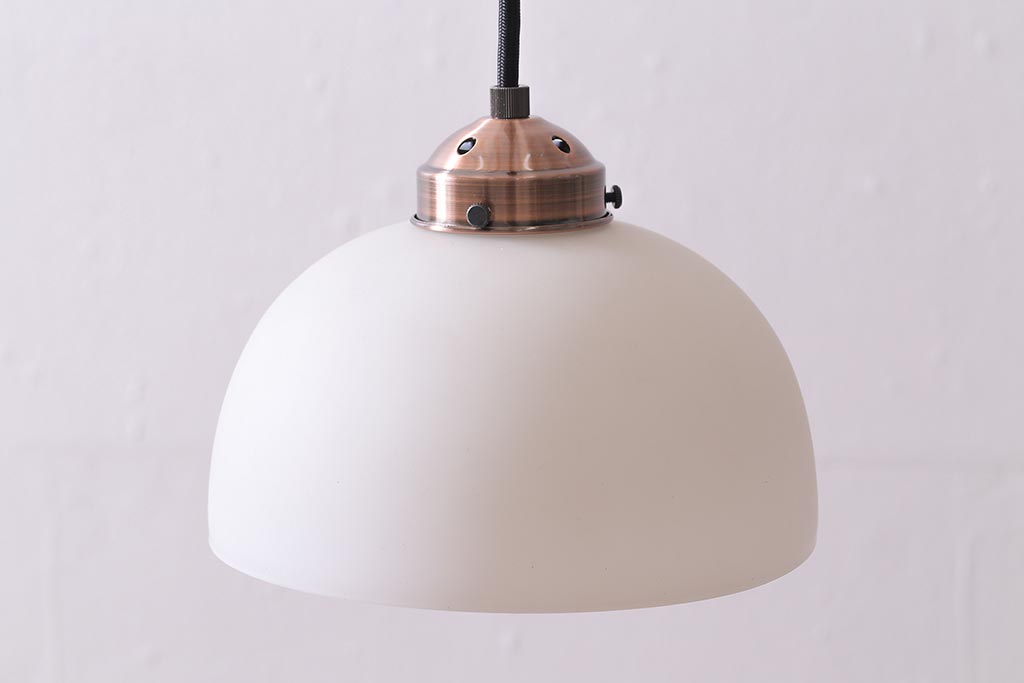 レトロ照明　和みの空間にぴったりなドーム型シェードのペンダントライト(天井照明、吊り下げ照明)(R-039902)