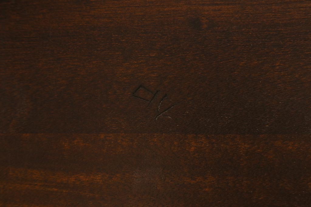 ビンテージ家具　松本民芸家具　ペイントでモダンに仕上がったT.K型座卓(ローテーブル)(R-039953)