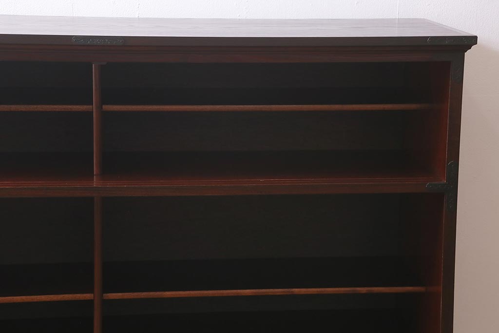 中古　筑後民芸家具　脚付リメイク　和モダンスタイルを高めるサイドボード(戸棚、キャビネット)(R-039955)