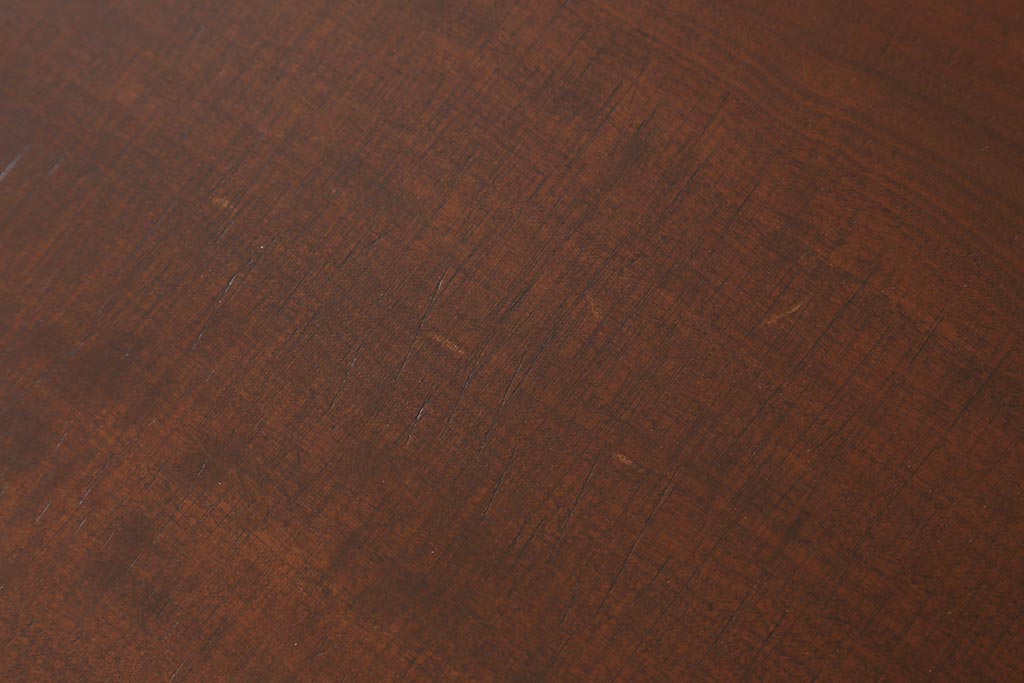 アンティーク家具　リメイク　栃の木一枚板　古材を活かした鉄脚テーブル(ダイニングテーブル、カフェテーブル、作業台)(R-039975)