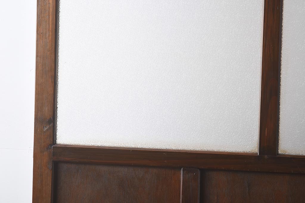 アンティーク家具　ダイヤガラス　レトロな雰囲気漂う大ぶりなつい立て(衝立、パーテーション)(R-040014)