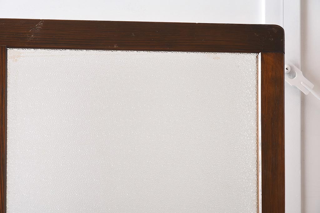 アンティーク家具　ダイヤガラス　レトロな雰囲気漂う大ぶりなつい立て(衝立、パーテーション)(R-040014)