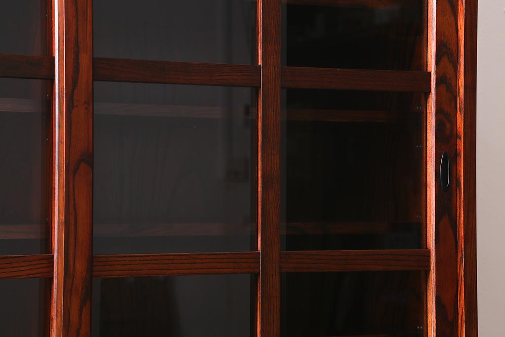 中古　岩谷堂箪笥　No.467　和モダンな食器棚120(水屋箪笥、茶棚、収納棚、キャビネット)(定価約68万円)