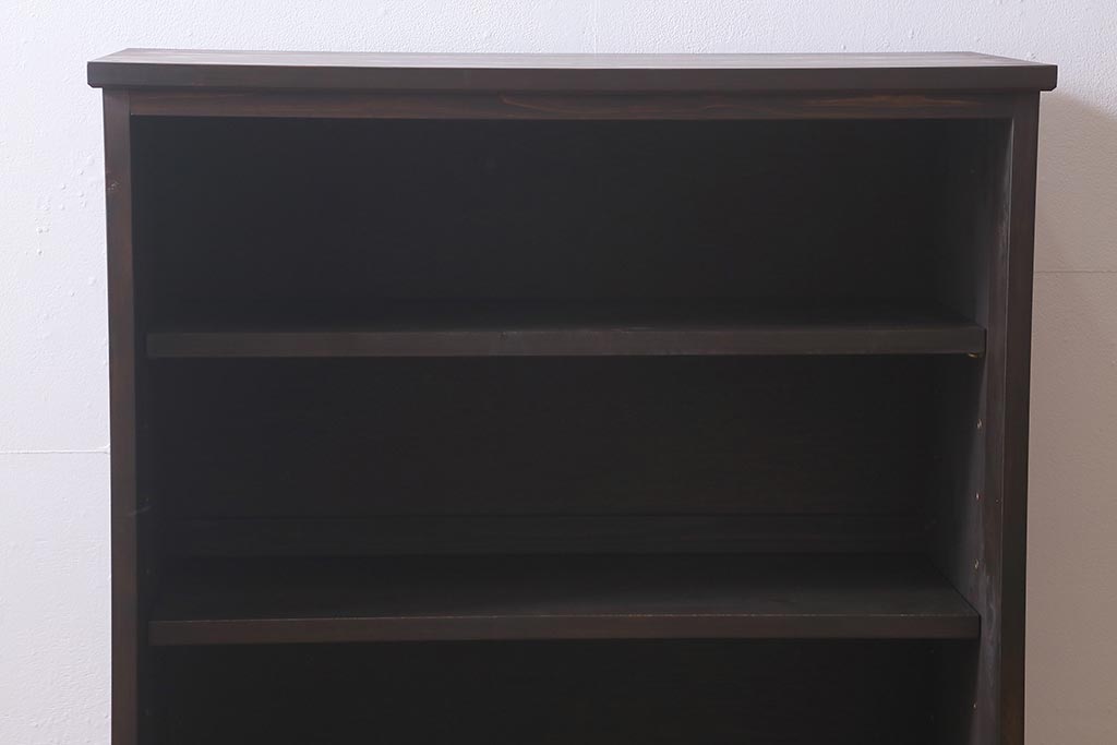ラフジュ工房オリジナル　古建具リメイク　組子　和の風情漂う組子が魅力の収納棚(書院戸、戸棚、キャビネット)(R-040106)