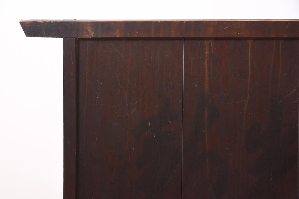 アンティーク家具　明治大正期　味わいのあるヒノキ材製のつい立て(衝立)(R-040148)