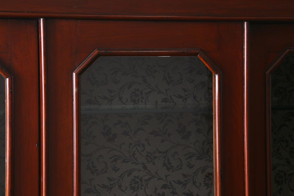 アンティーク家具　フランスアンティーク　マホガニー材　気品溢れる佇まいが魅力のカップボード(キャビネット、食器棚、収納棚、戸棚)(R-040187)