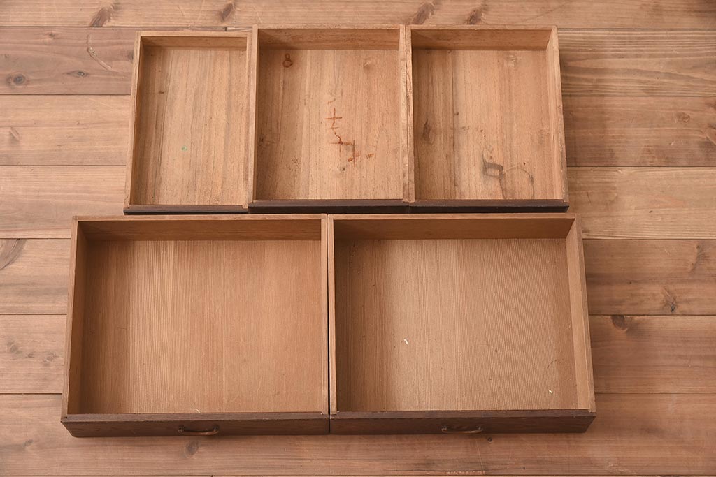 アンティーク家具　工芸家具　京都産　桑材・黒檀材　網代編み戸　上品な造りの茶棚(茶箪笥、収納棚)(R-040282)