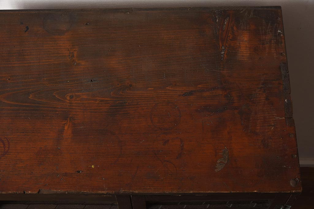 アンティーク家具　和製アンティーク　昭和初期　昔懐かしい雰囲気漂う本箱(ブックケース、キャビネット、戸棚、引き出し)(R-040336)