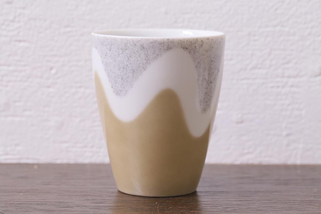 未使用品　昭和中期　古いノリタケ(Noritake、日陶)　急須・湯呑6客・菓子鉢セット　箱付(湯のみ、茶器揃)(R-040507)