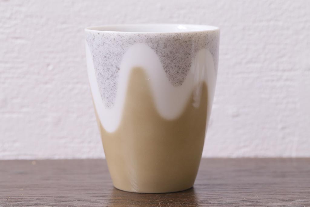 未使用品　昭和中期　古いノリタケ(Noritake、日陶)　急須・湯呑6客・菓子鉢セット　箱付(湯のみ、茶器揃)(R-040507)