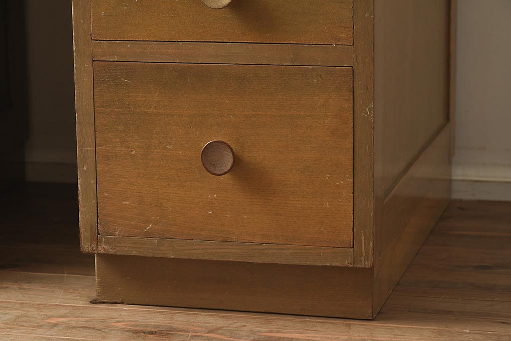 レトロ家具 昭和中期 様々な使い方ができるレトロな両袖机