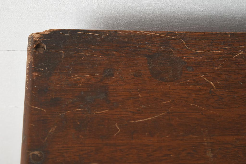 レトロ家具　昭和レトロ　赤味がかった木色が温かみのあるブックケース(本箱、収納棚、キャビネット)(R-040598)