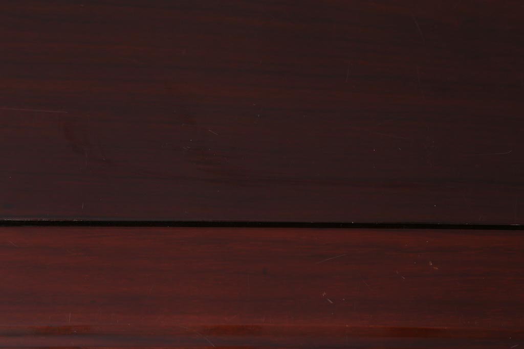 ヴィンテージ家具　カリン材(花梨材)　天板極厚　貫禄のある重厚な佇まいの関西火鉢(ローテーブル、長火鉢、座卓、リビングテーブル、囲炉裏、ビンテージ)(R-040617)