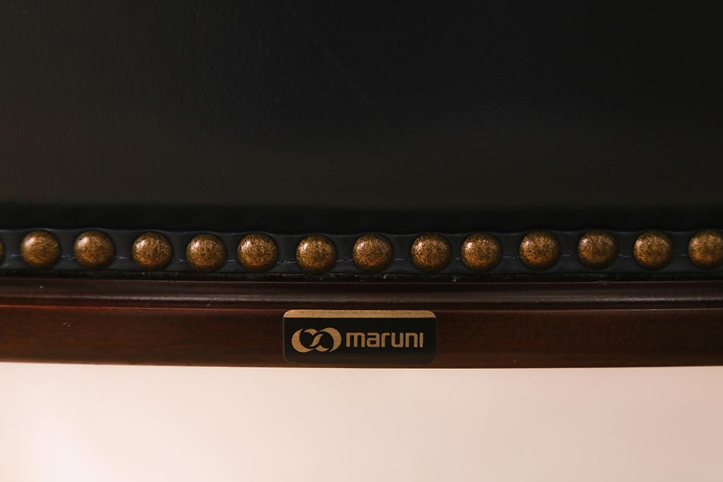 中古　maruni(マルニ木工)　KENT-COURT(ケントコート)　ブリティッシュコレクション　アームチェア(1Pソファ、一人掛け)(定価約30万円)(R-040644)